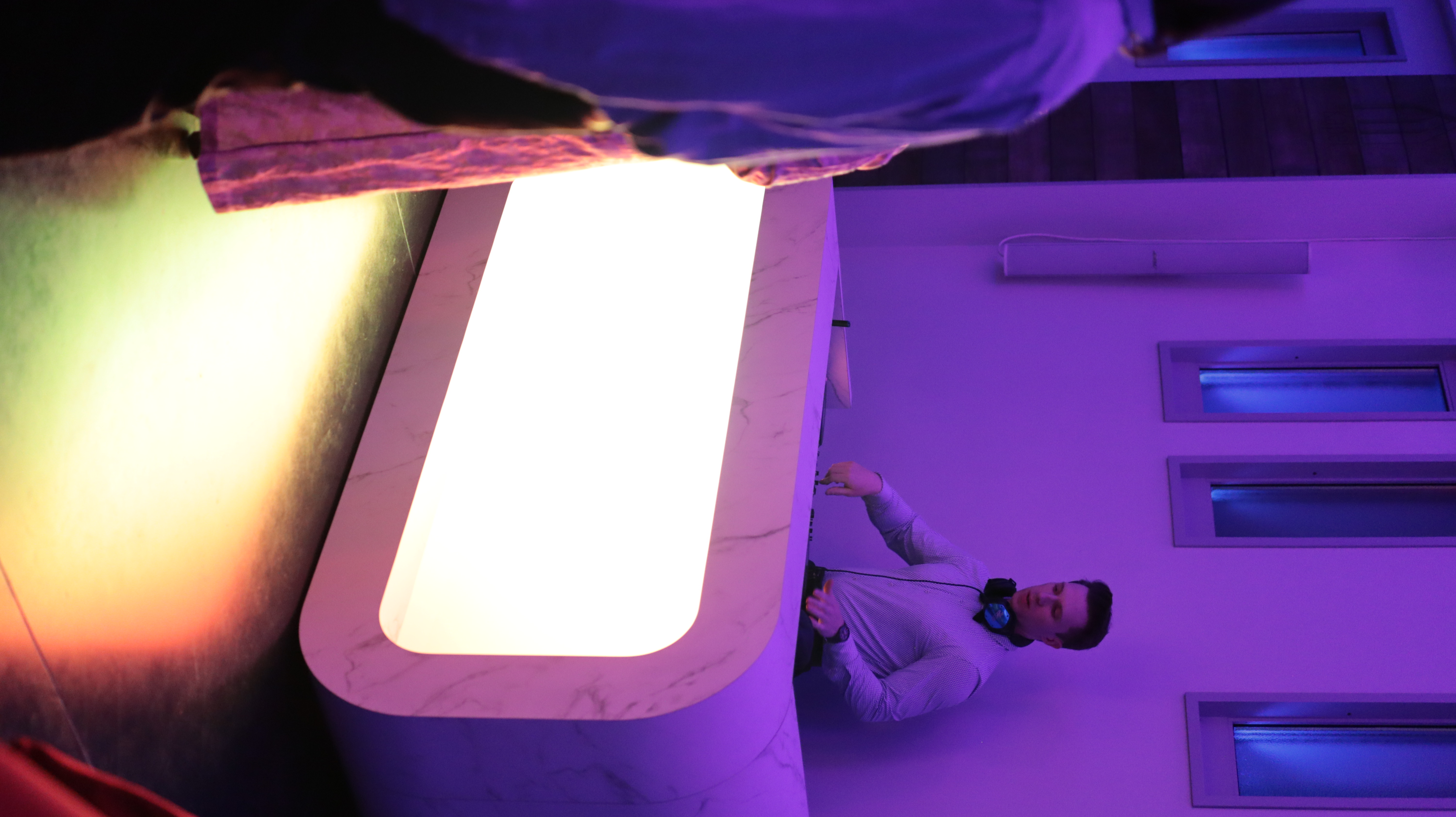 DJ Booth at a company party